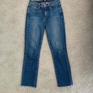 Paige mid-waist straight leg jeans